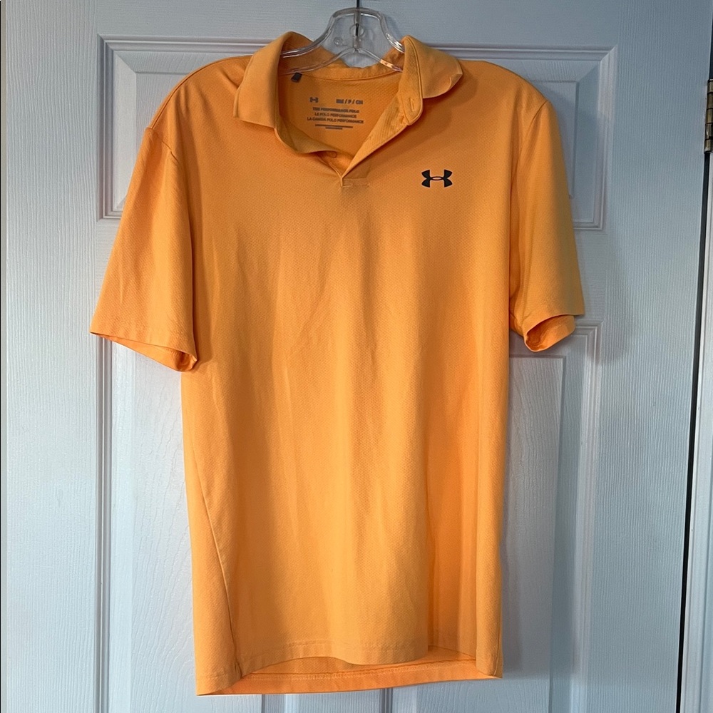 Under Armour Men's Bright Orange Polo Shirt